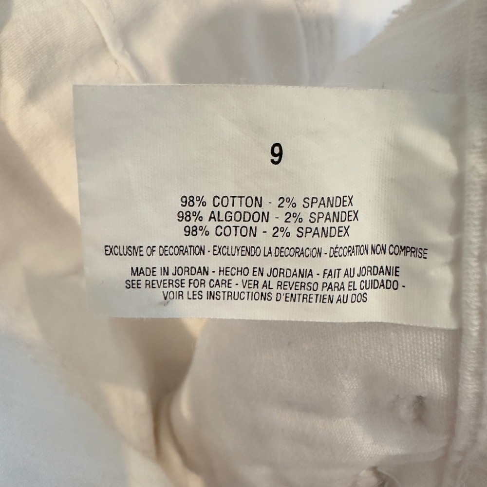 LEI Ashley Trouble White Low Rise Flare Jeans Women Size 9 Triple Button Y2K - Picture 5 of 12
